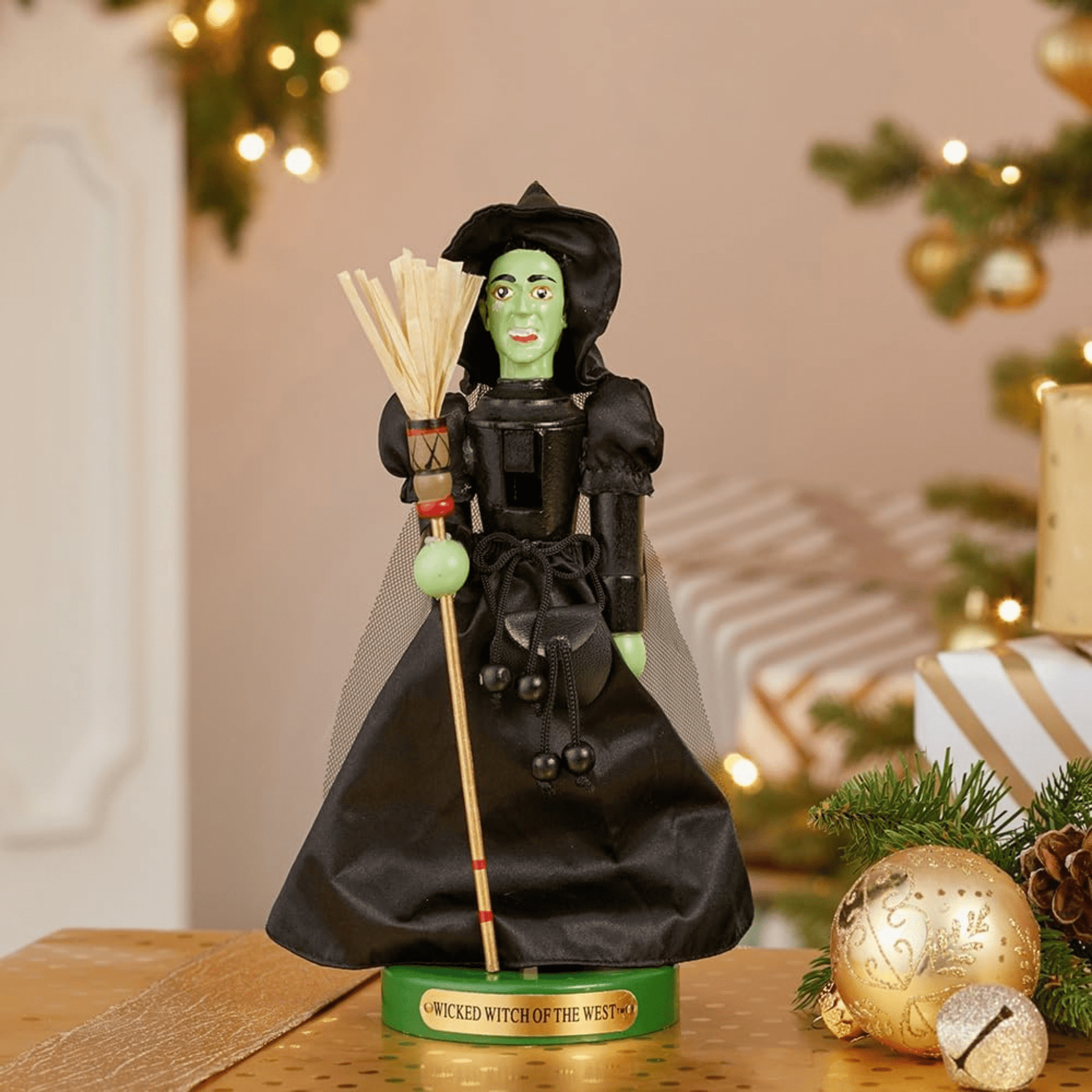 Kurt Adler 11 - Inch Wizard of Oz Wicked Witch Nutcracker – Officially Licensed - Tree Treasures