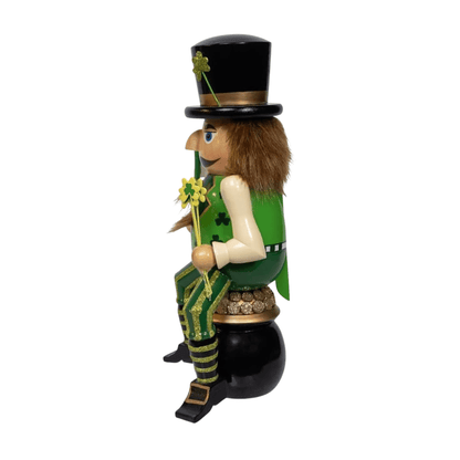 Kurt Adler 12" Irish Leprechaun Nutcracker – St. Patrick’s Day Decor - Tree Treasures