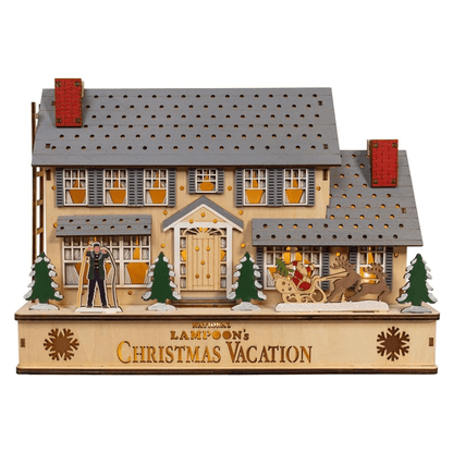 Kurt Adler 12" National Lampoon’s Christmas Vacation™ Lighted Griswold House – Battery Operated LED Décor - Tree Treasures