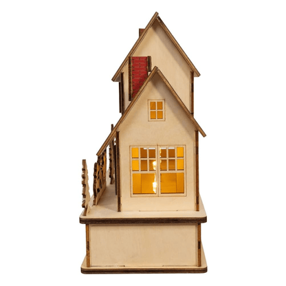 Kurt Adler 12" National Lampoon’s Christmas Vacation™ Lighted Griswold House – Battery Operated LED Décor - Tree Treasures