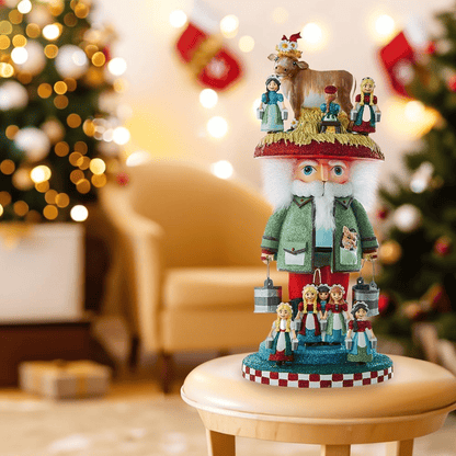 Kurt Adler 16.5" Hollywood Nutcracker – 8 Maids A Milking, 12 Days of Christmas - Tree Treasures
