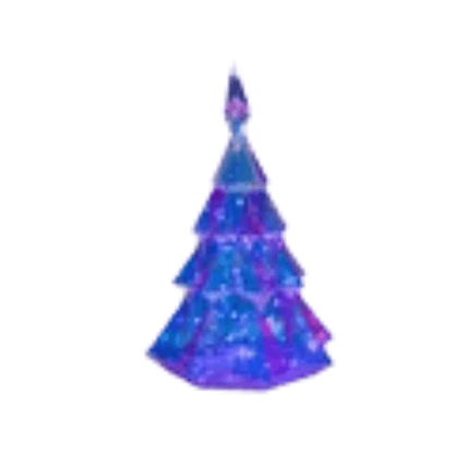 Kurt Adler 20" Pre - Lit Holographic Christmas Tree with Remote – RGB LED Lighted Tabletop Tree with Multifunction Effects, Adapter & Controller – Indoor/Outdoor Holiday Décor - Tree Treasures
