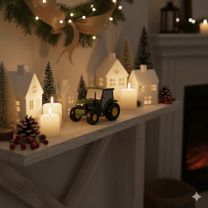 KURT ADLER 3.5" 5083E TRACTOR ORNAMENT - Tree Treasures