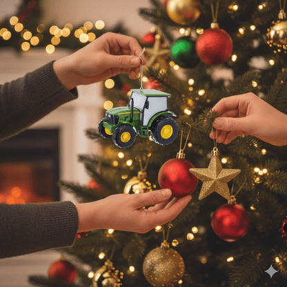 KURT ADLER 3.5" 5083E TRACTOR ORNAMENT - Tree Treasures