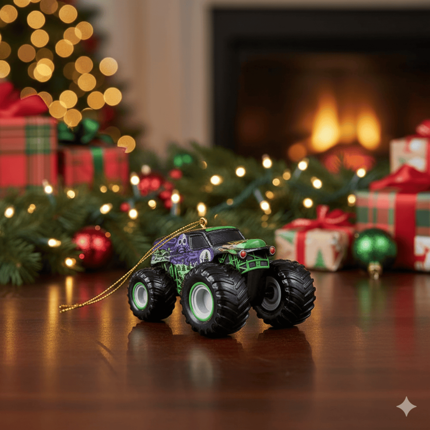 KURT ADLER 3.5" GRAVE DIGGER PERSONALIZED ORNAMENT - Tree Treasures