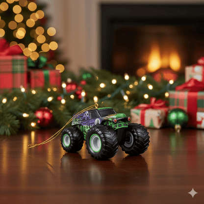 KURT ADLER 3.5" GRAVE DIGGER PERSONALIZED ORNAMENT - Tree Treasures