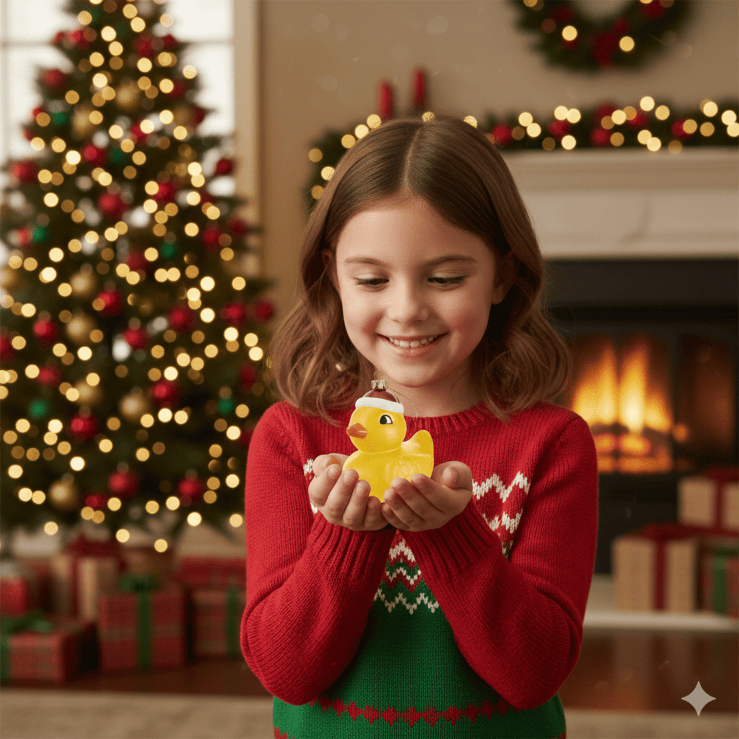 KURT ADLER 4.5" YELLOW PLASTIC DUCK ORNAMENT - Tree Treasures