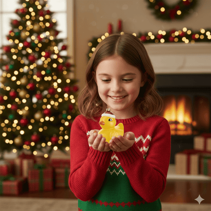 KURT ADLER 4.5" YELLOW PLASTIC DUCK ORNAMENT - Tree Treasures
