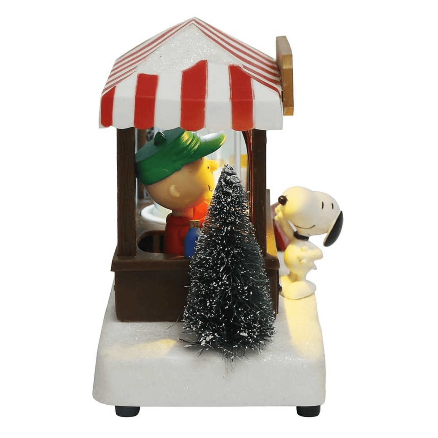 Kurt Adler 7" Battery - Operated Peanuts™ LED Musical Table Piece – Charlie Brown, Snoopy & Woodstock - Tree Treasures
