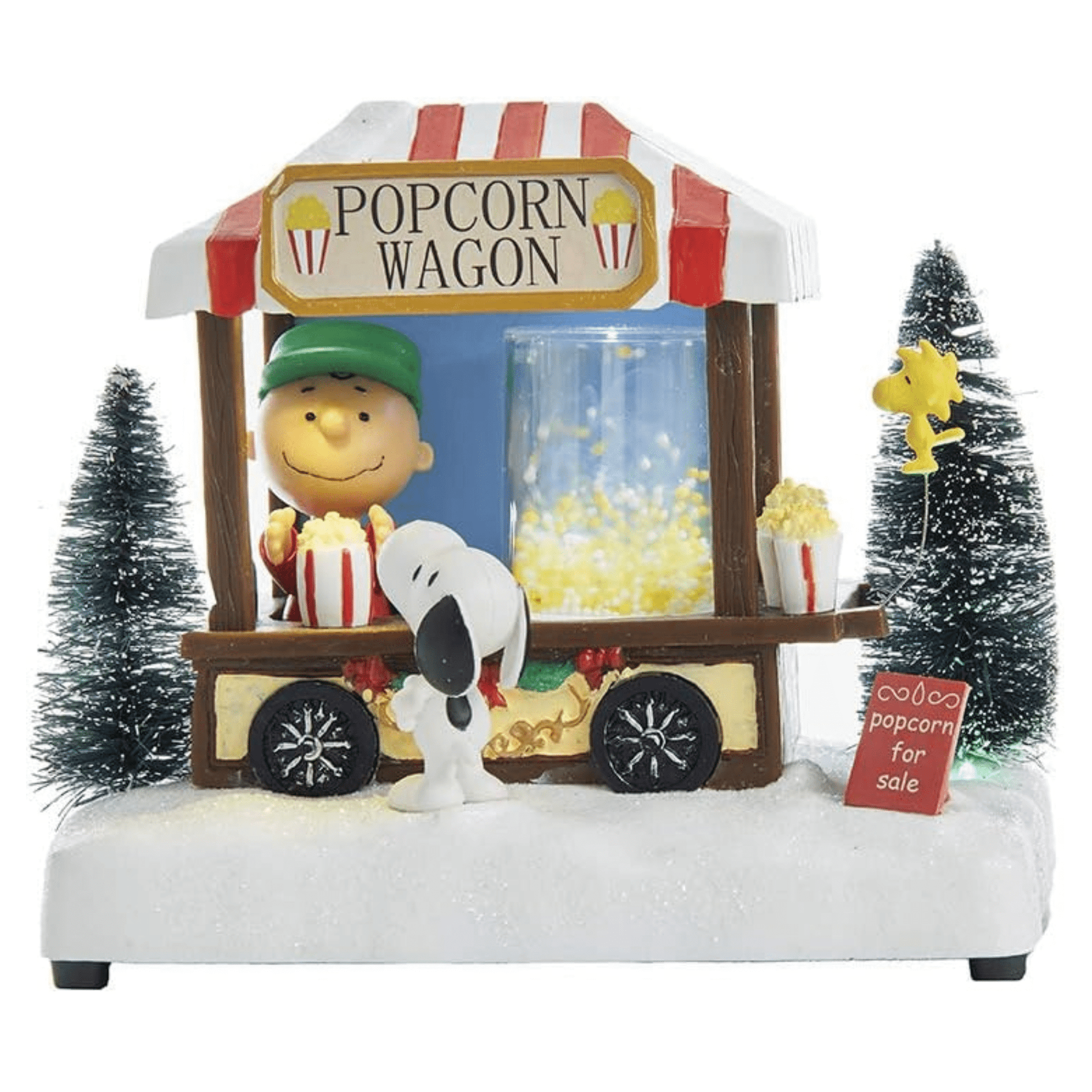 Kurt Adler 7" Battery - Operated Peanuts™ LED Musical Table Piece – Charlie Brown, Snoopy & Woodstock - Tree Treasures