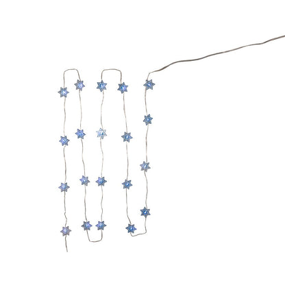KURT ADLER BATTERY OPERATED 20 LIGHTS STAR OF DAVID LED FAIRY SET - Tree Treasures
