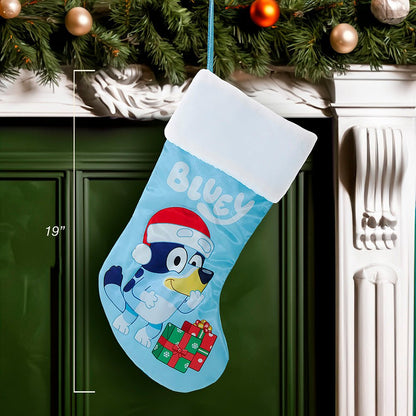 Kurt Adler Bluey™ With Presents Christmas Stocking – 19" Plush Cuff - Tree Treasures