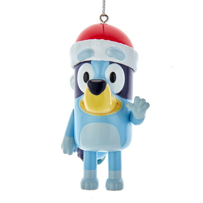 Kurt Adler Bluey™ With Santa Hat Blow Mold Ornament - Tree Treasures