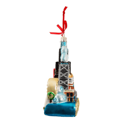 Kurt Adler Chicago Glass Ornament – 5" - Tree Treasures