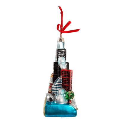 Kurt Adler Chicago Glass Ornament – 5" - Tree Treasures