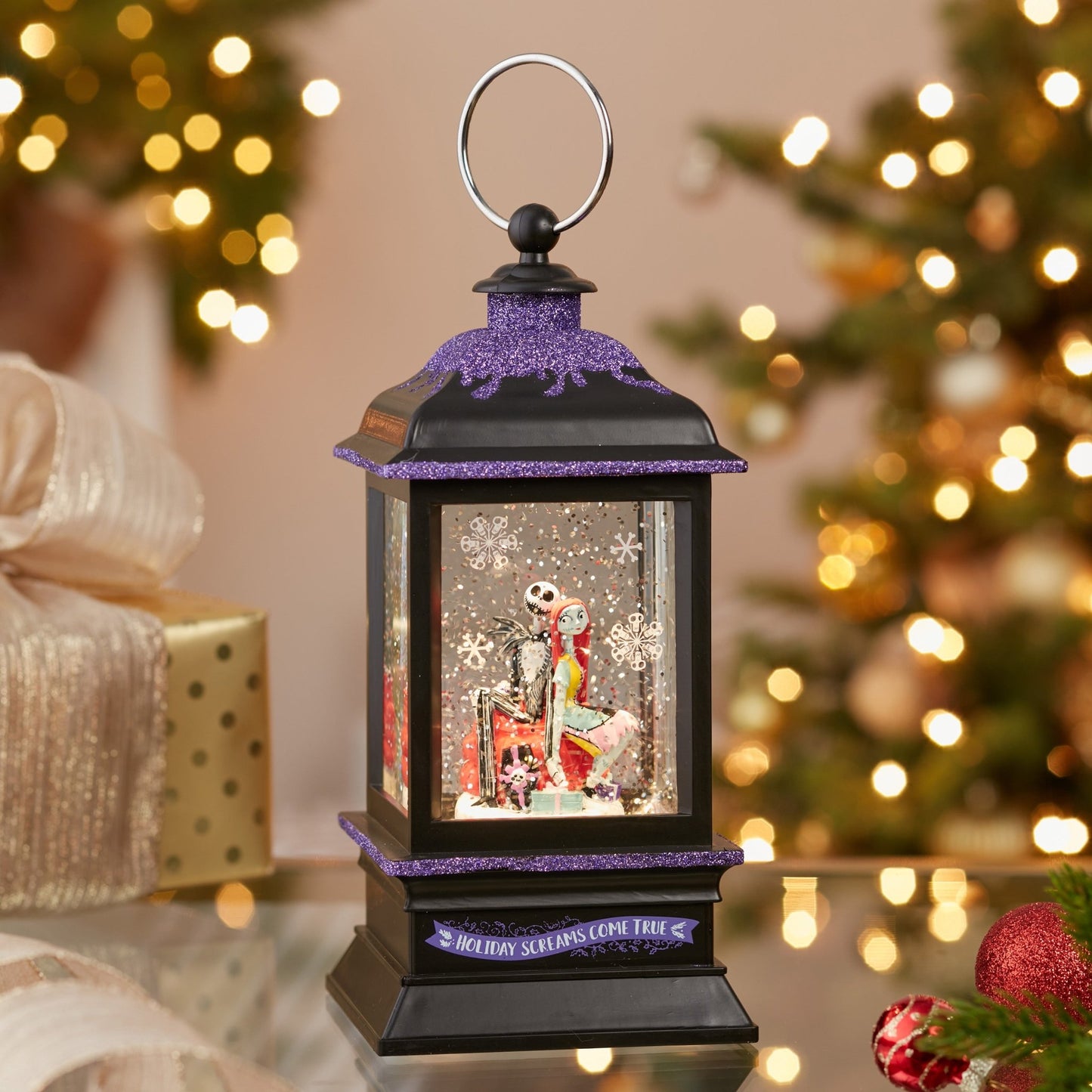 Kurt Adler Disney© Jack & Sally Musical Light - Up Tablepiece - Tree Treasures