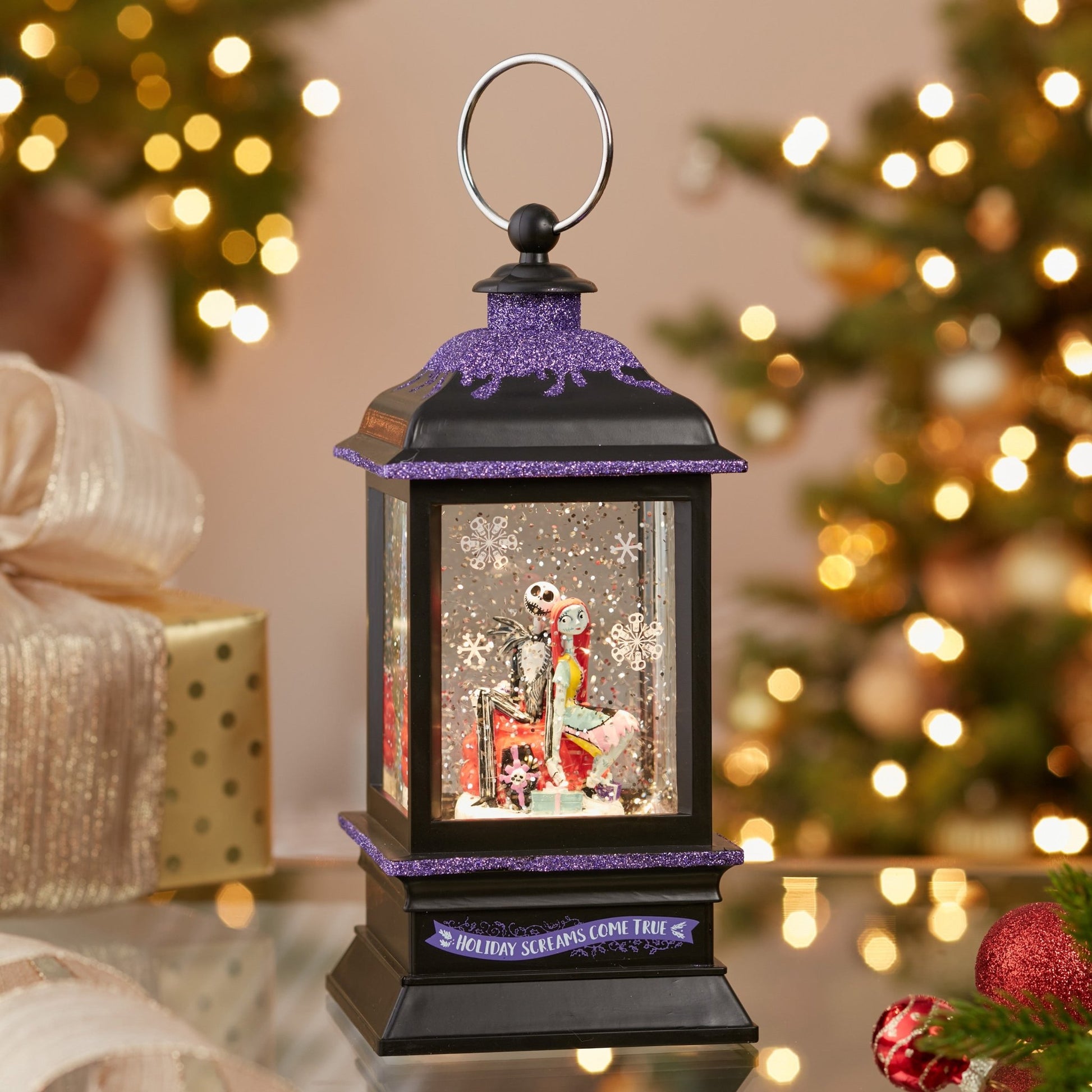 Kurt Adler Disney© Jack & Sally Musical Light - Up Tablepiece - Tree Treasures