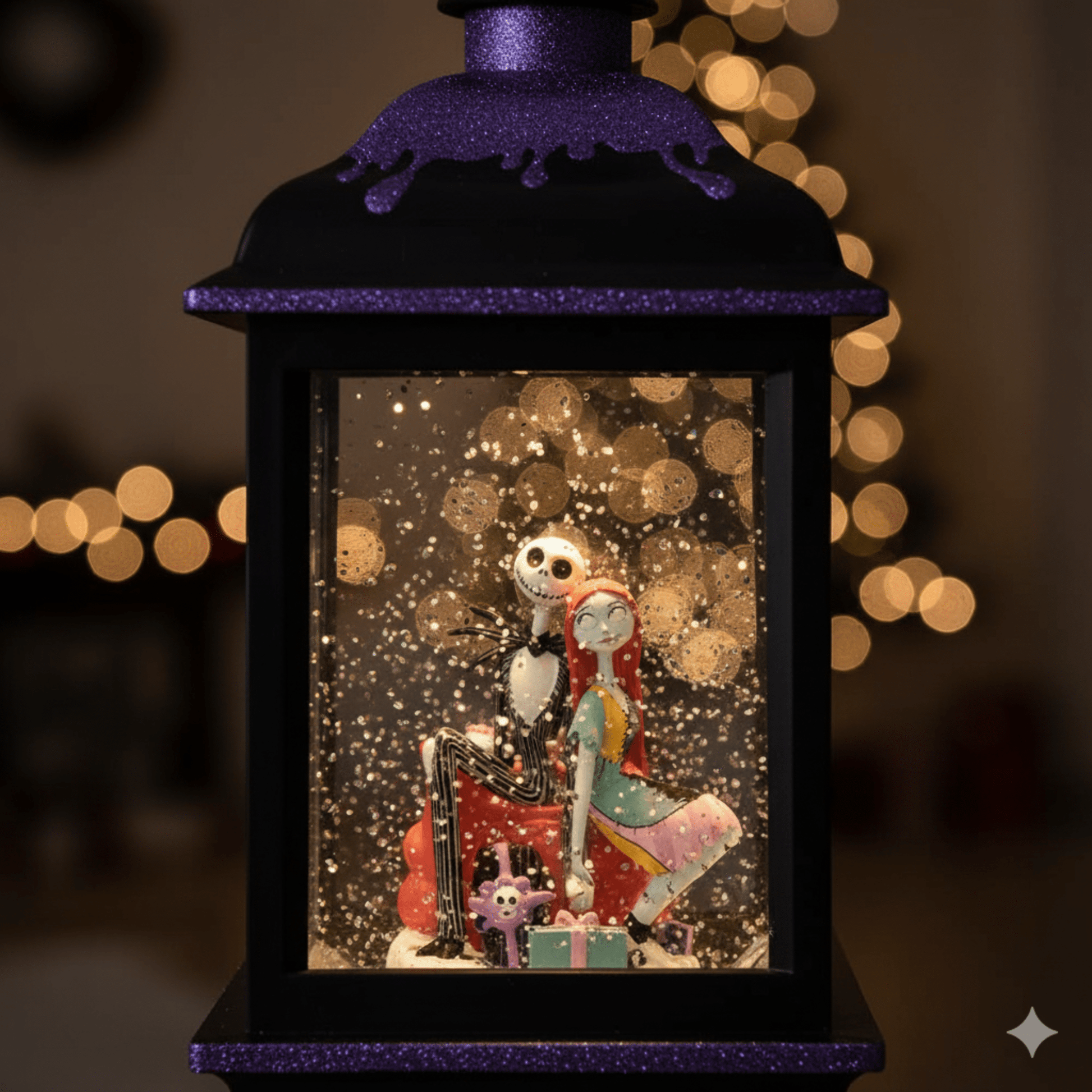 Kurt Adler Disney© Jack & Sally Musical Light - Up Tablepiece - Tree Treasures