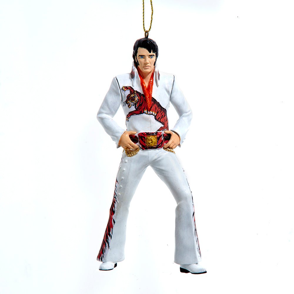 KURT ADLER ELVIS ORNAMENT SET – TIGER JUMPSUIT AND GOLD JACKET - Tree Treasures