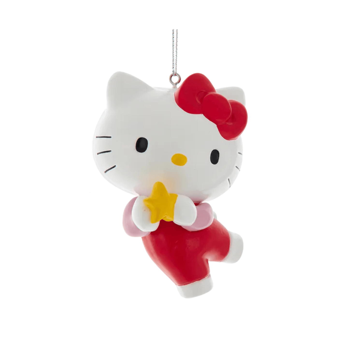 Kurt Adler Hello Kitty™ With Star Ornament – Official Sanrio Christmas Decoration for Tree, Collectors & Fans - Tree Treasures