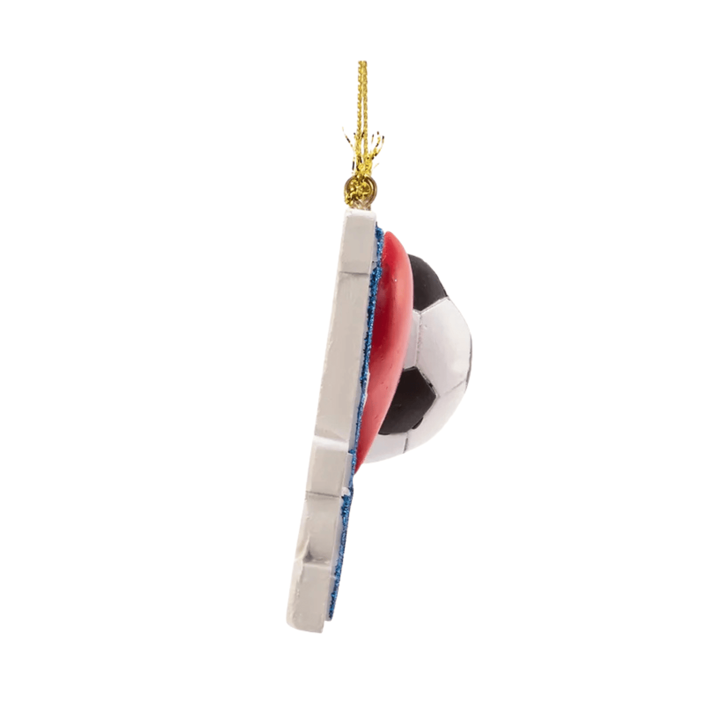 Kurt Adler “I Love Soccer” Ornament for Personalization – Customizable Holiday Ornament for Soccer Fans - Tree Treasures