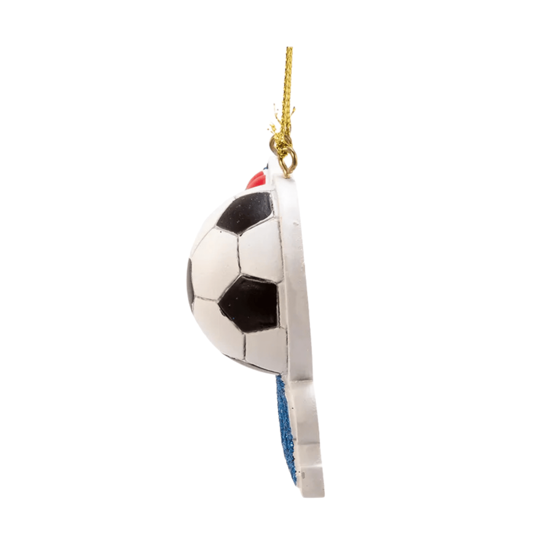 Kurt Adler “I Love Soccer” Ornament for Personalization – Customizable Holiday Ornament for Soccer Fans - Tree Treasures