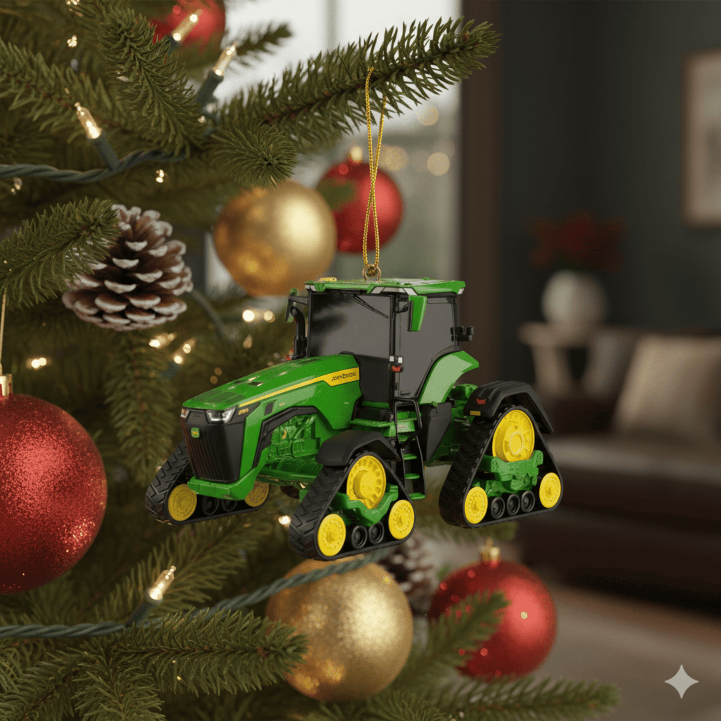 Kurt Adler John Deere™ 8XR Tractor Ornament, 3.5 Inches - Tree Treasures