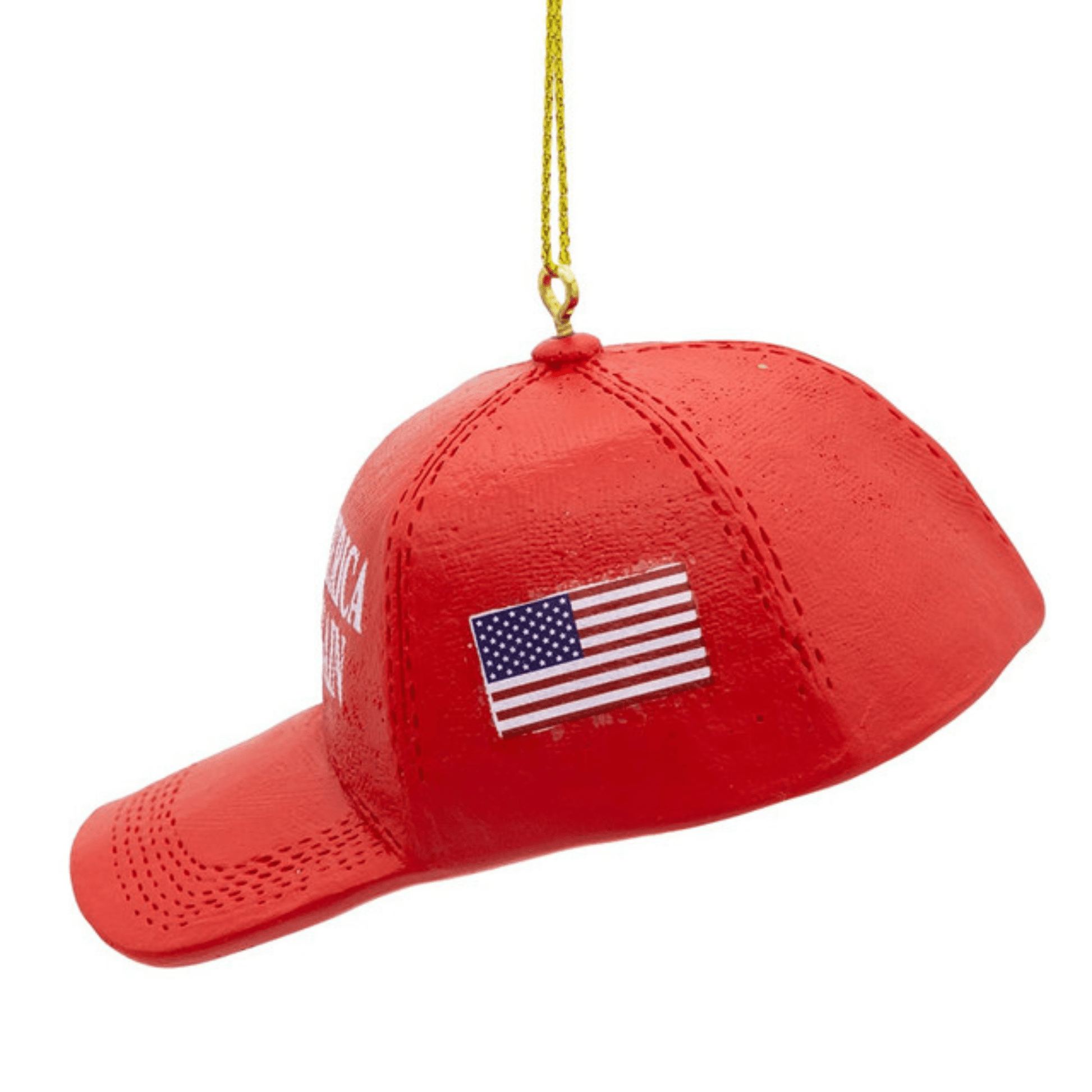 Kurt Adler MAGA 45, 47 Hat Ornament – Patriotic Christmas Tree Decoration - Tree Treasures