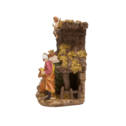 Kurt Adler Nativity Set with 11 Figures and Stable – Resin Christmas Nativity Scene with Baby Jesus, Mary, Joseph, and More - Tree Treasures