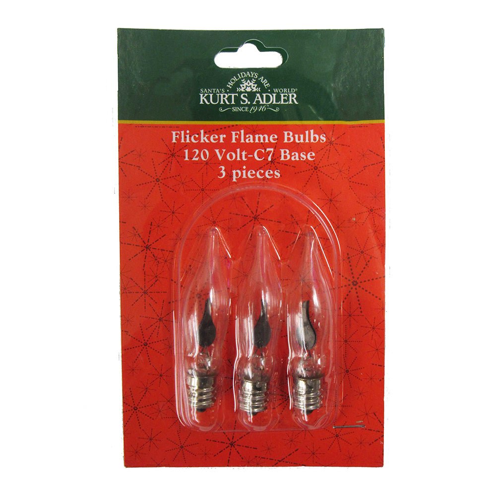 KURT ADLER REPLACEMENT BULBS FOR UL0702 & UL0740 3 PIECES - Tree Treasures