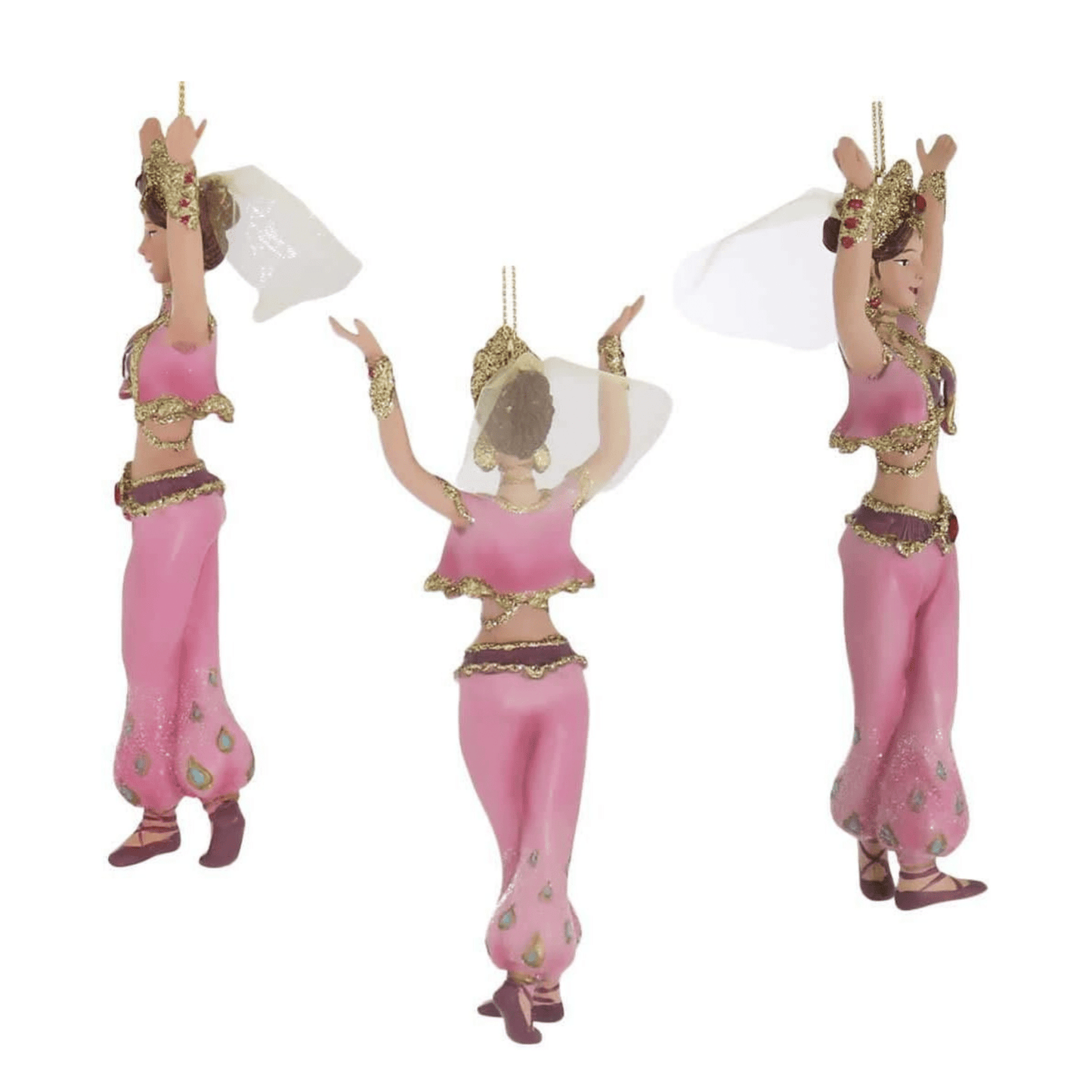 Kurt Adler Resin International Dancer Ornament Set – 4 Piece - Tree Treasures