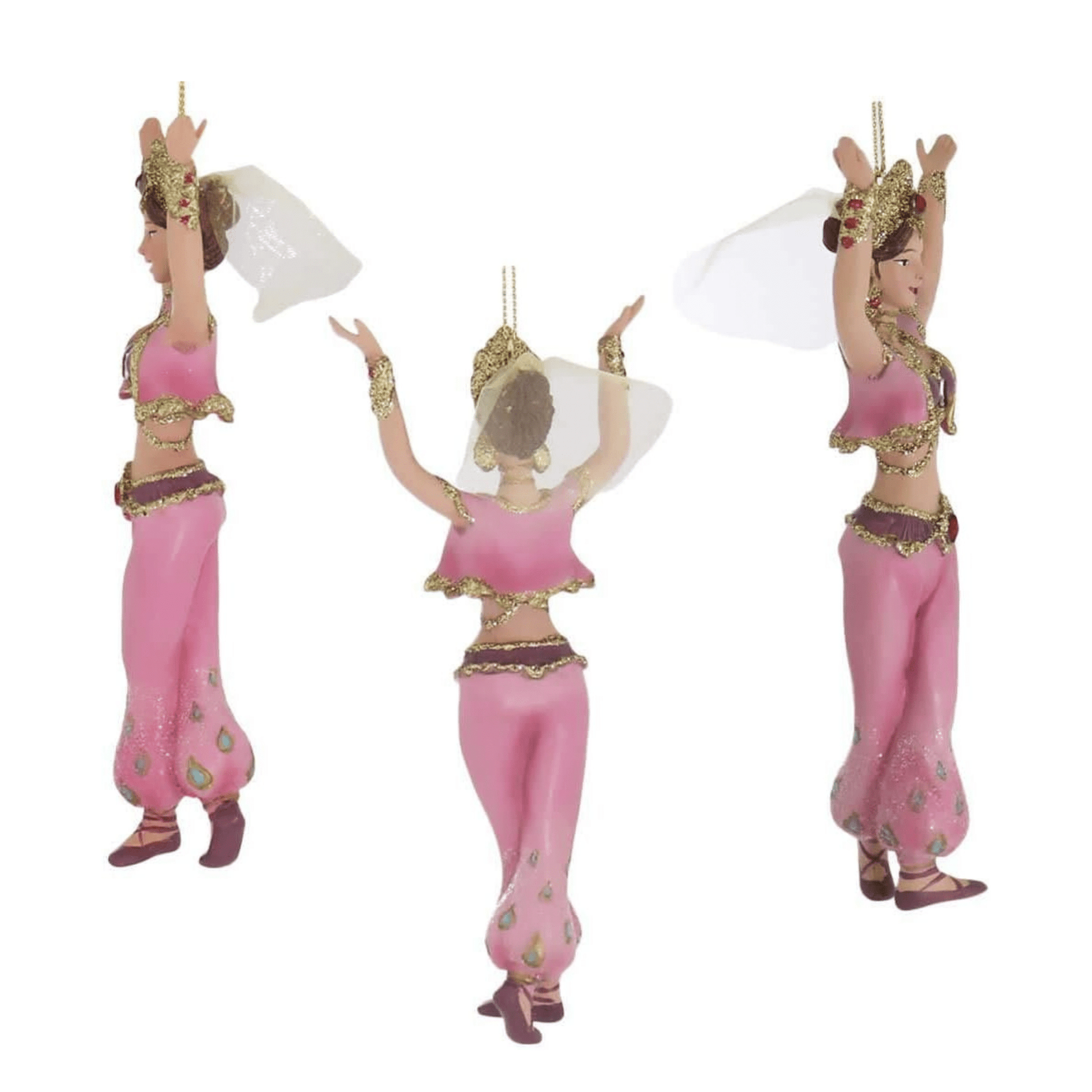 Kurt Adler Resin International Dancer Ornament Set – 4 Piece - Tree Treasures