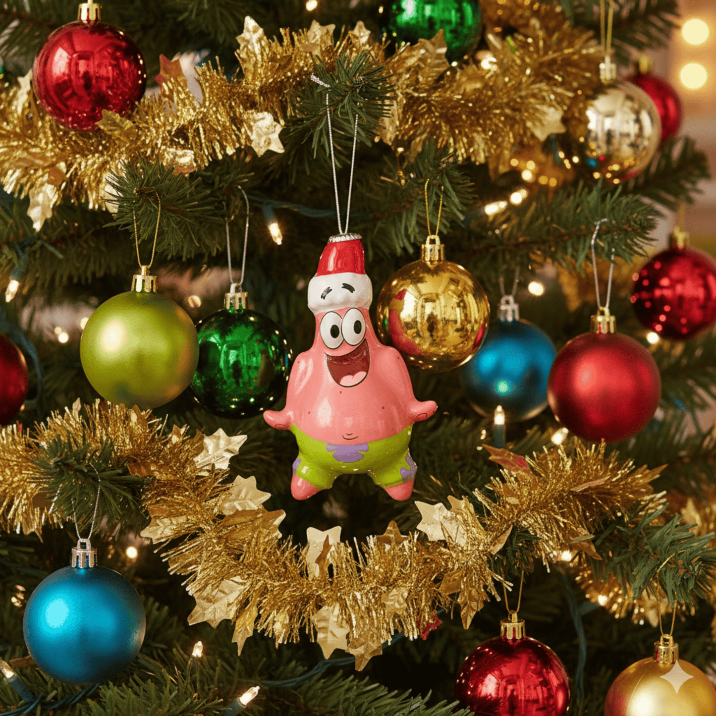 Kurt Adler Spongebob Squarepants™ & Patrick Decoupage Ornaments, Set of 2, 3.5 Inches - Tree Treasures