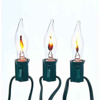 Kurt Adler UL 10 - Light Flicker Flame Candle Light Set of 2, 11 Inches - Tree Treasures