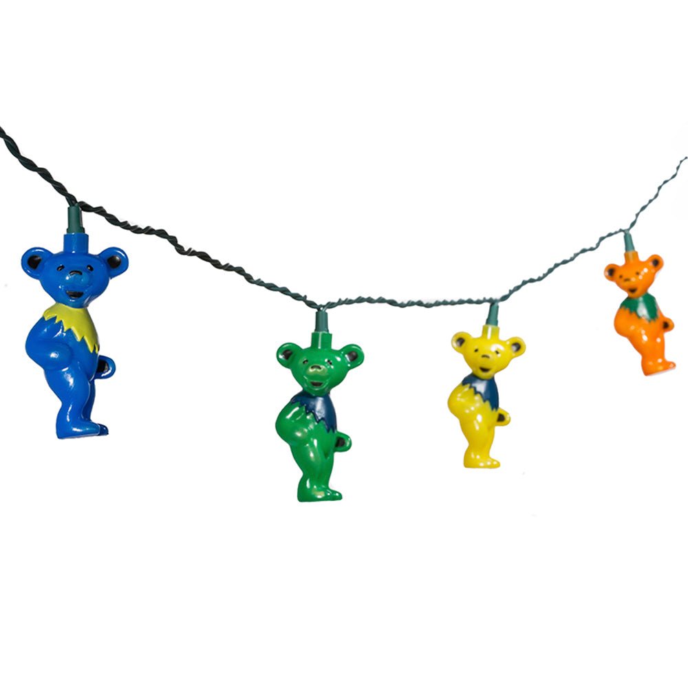 KURT ADLER UL 10/L GRATEFUL DEAD BEARS SET - Tree Treasures