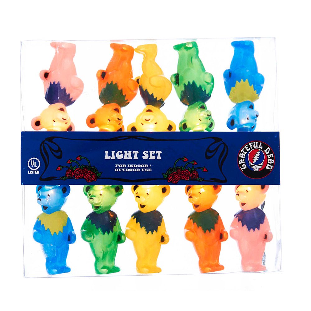 KURT ADLER UL 10/L GRATEFUL DEAD BEARS SET - Tree Treasures