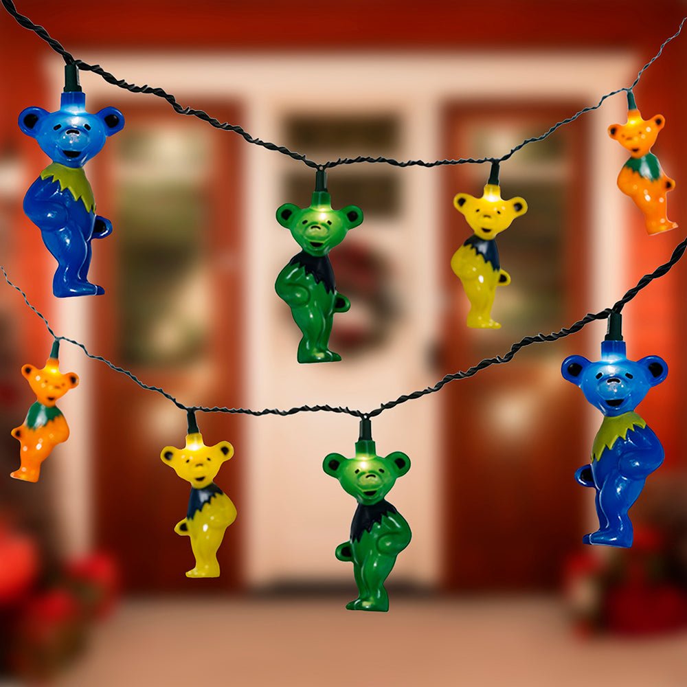 KURT ADLER UL 10/L GRATEFUL DEAD BEARS SET - Tree Treasures