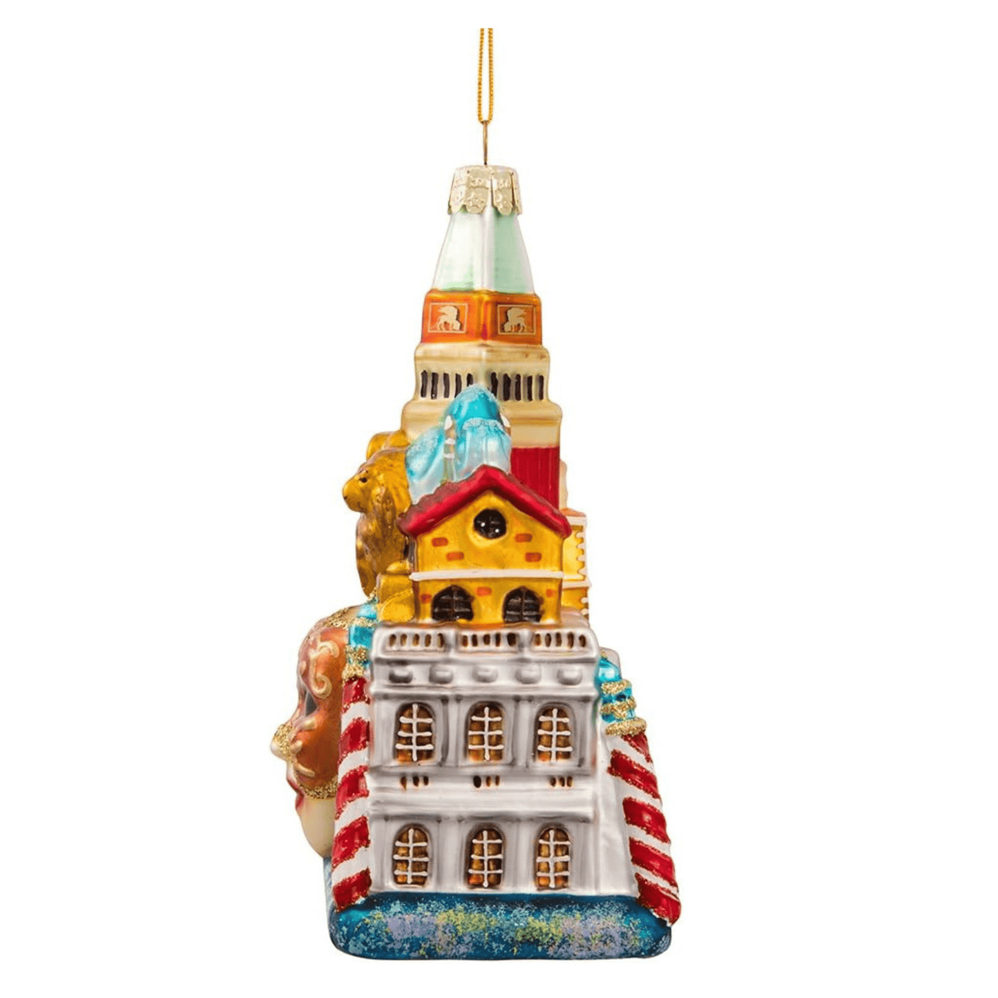 Kurt Adler Venice Cityscape Glass Ornament – 5" - Tree Treasures