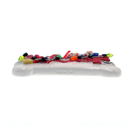 Kurt Adler "Woof" Dog Bone Christmas Tree Ornament For Personalization, 2.375 Inches - Tree Treasures