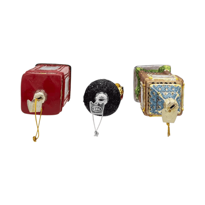 Kurt S. Adler Noble Gems™ Glass England Ornaments – 3 - Piece Set, London - Themed Holiday Decorations - Tree Treasures