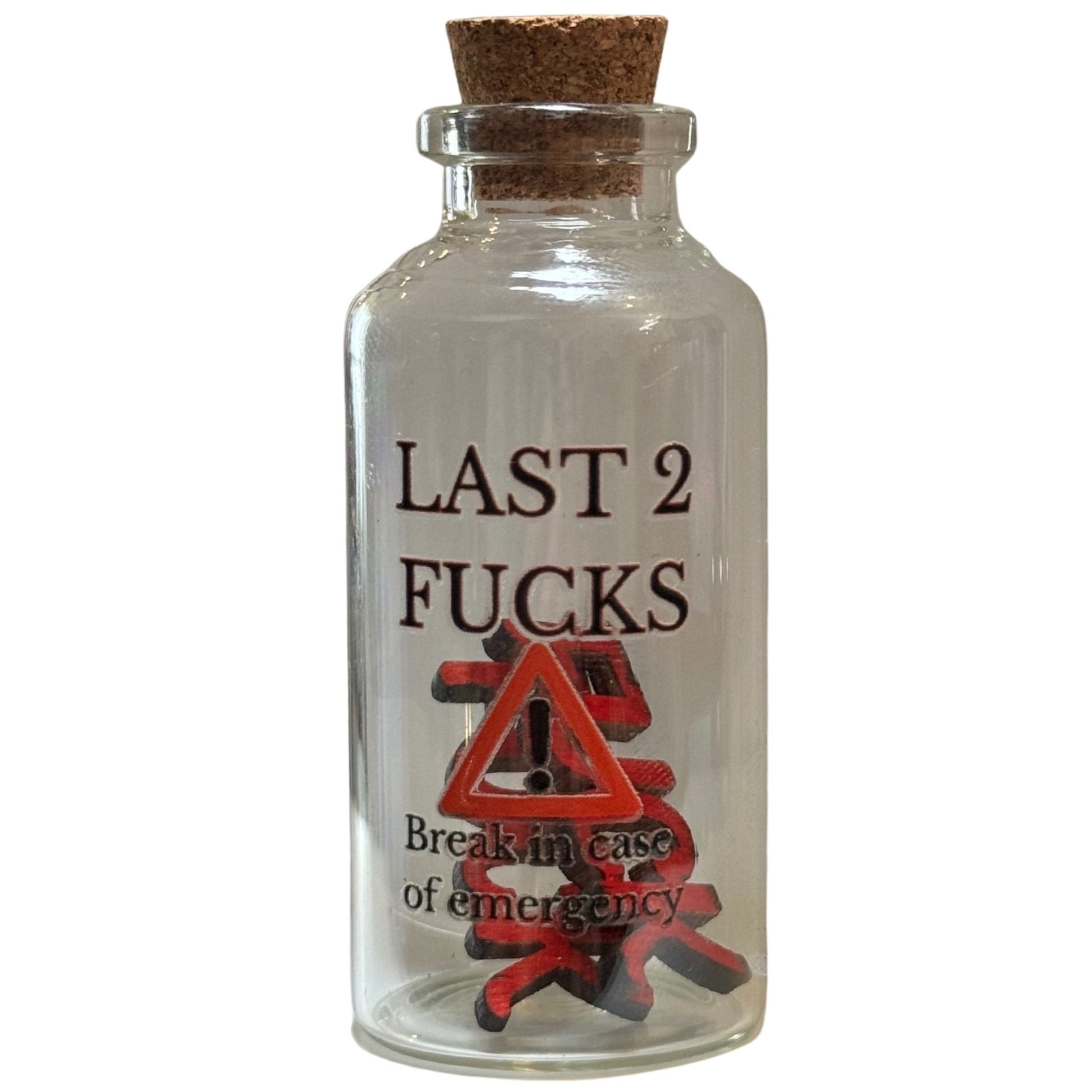 "Last 2 Fucks" Gag Gift – Break in Case of Emergency - Tree Treasures