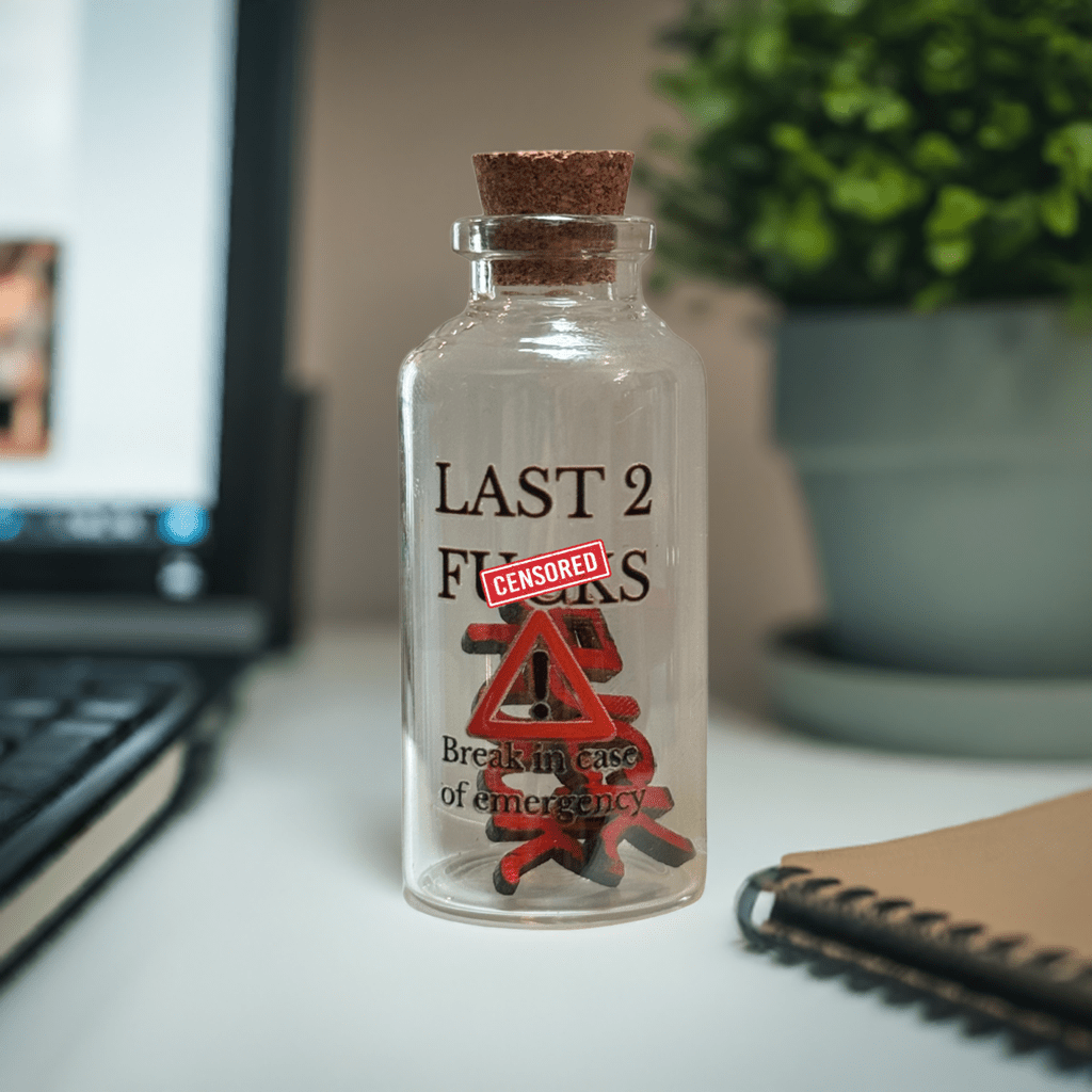 "Last 2 Fucks" Gag Gift – Break in Case of Emergency - Tree Treasures