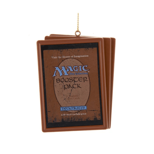 Magic: The Gathering® Fifth Edition Booster Pack Ornament by Kurt Adler – Officially Licensed MTG Holiday Decoration for Collectors & Gamers, 3 - Inch Blow Mold Ornament with Hang Tag - Tree Treasures