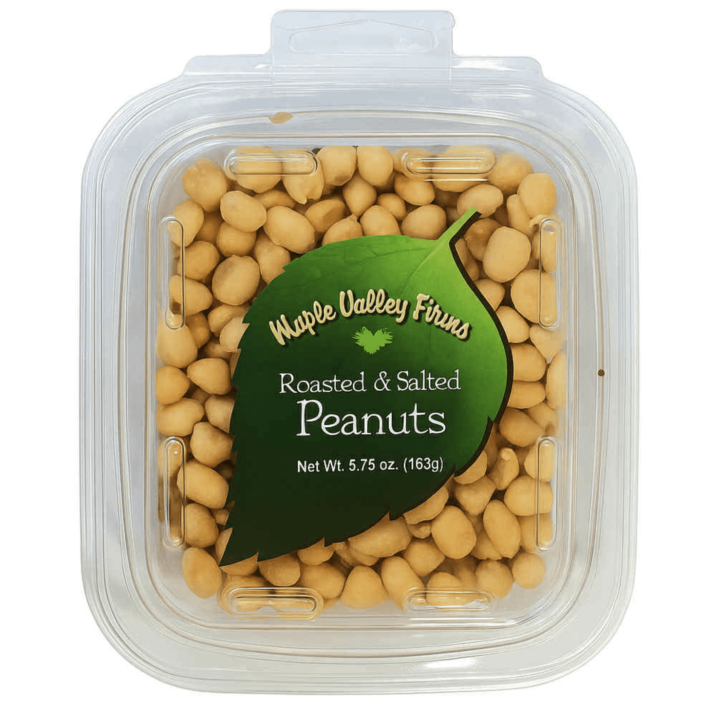 Maple Valley Farms Roasted And Salted Peanuts 5.75 OZ Peg Tub - Tree Treasures