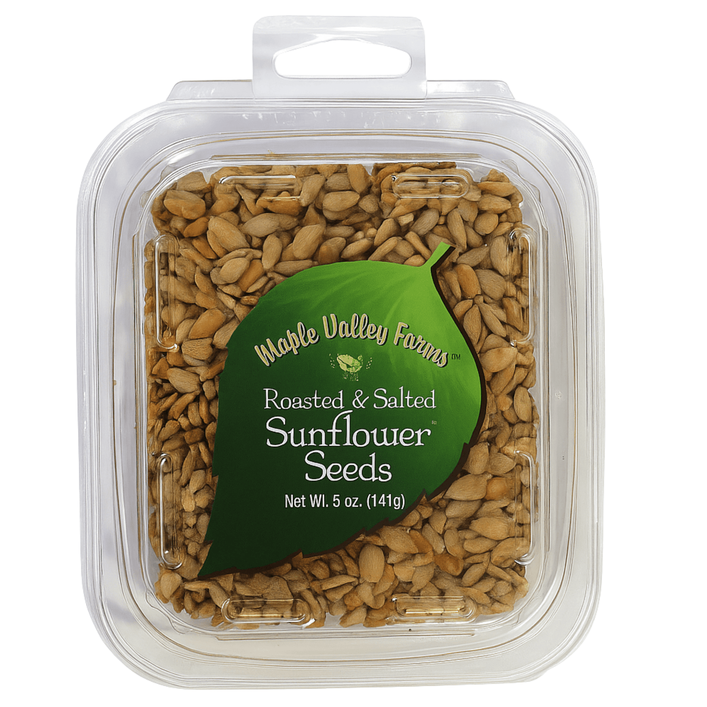 Maple Valley Farms Roasted And Salted Sunflower Seeds 5 OZ Peg Tub - Tree Treasures