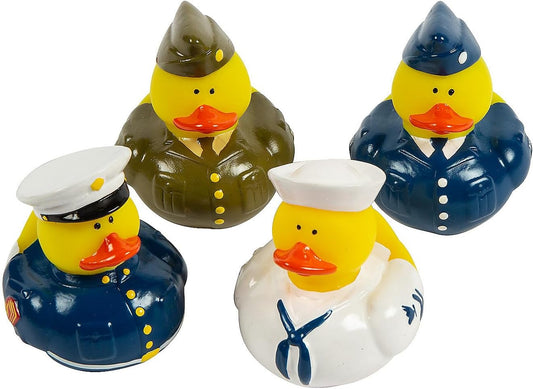 Military Rubber Duckies - 12 Pack - Tree Treasures