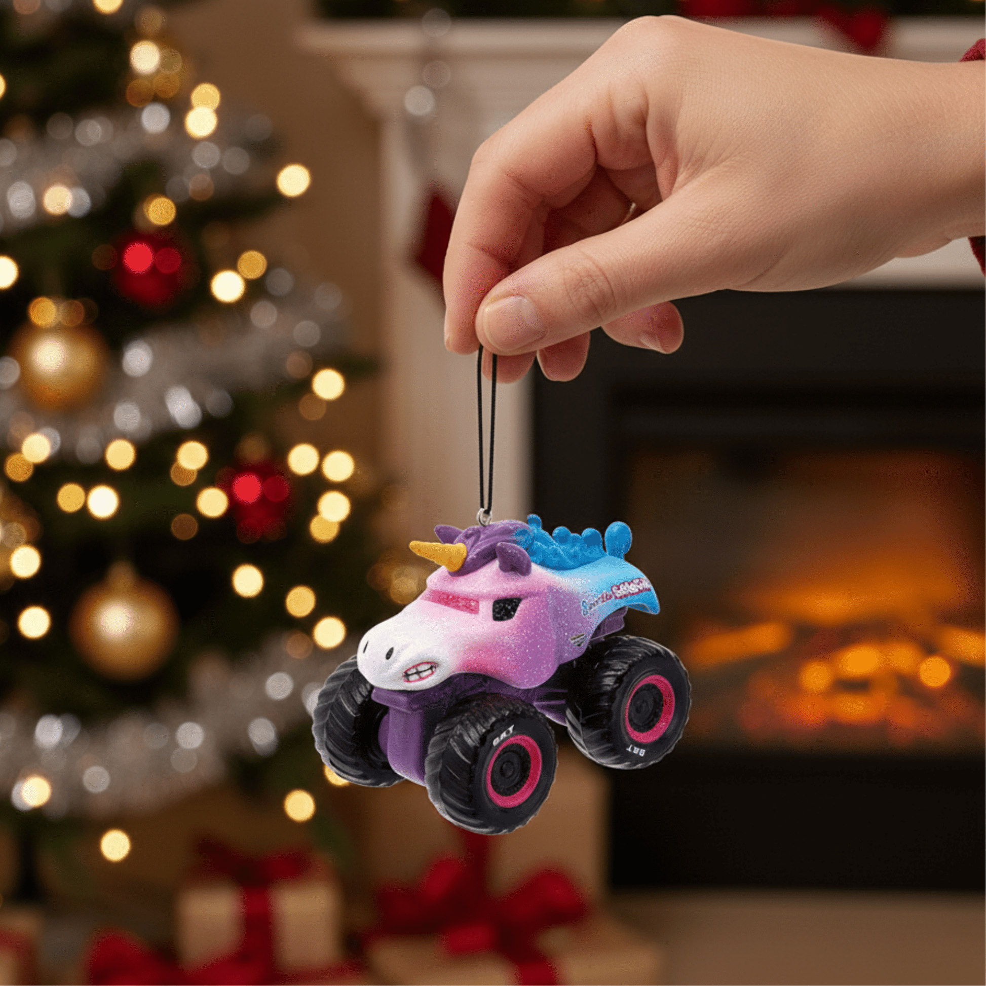 Monster Jam® Ornament Bundle – Sparkle Smash & Blow Mold Truck Ornaments by Kurt Adler - Tree Treasures