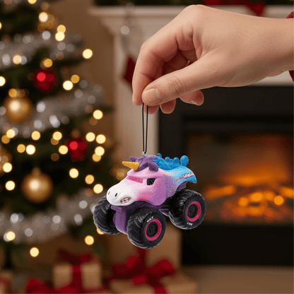 Monster Jam® Ornament Bundle – Sparkle Smash & Blow Mold Truck Ornaments by Kurt Adler - Tree Treasures