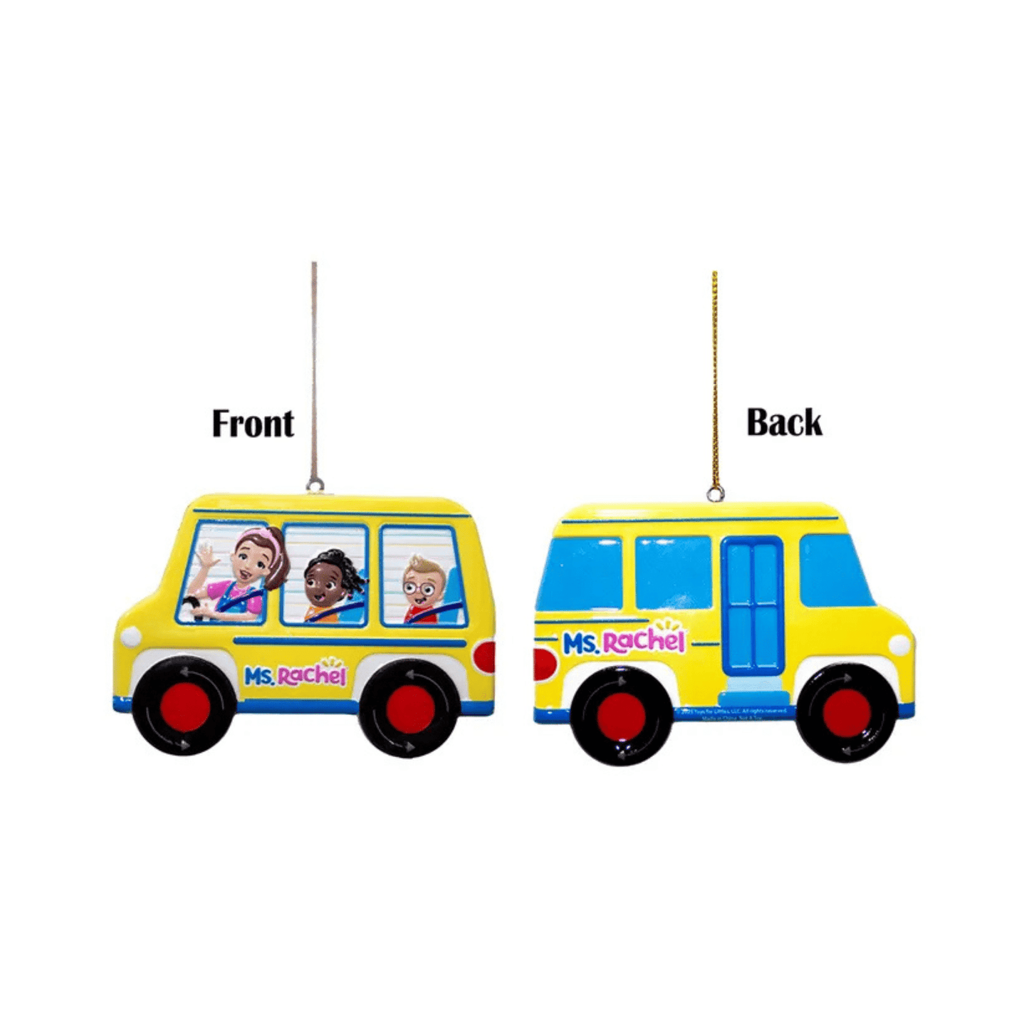 Ms. Rachel 3D - Printed Bus Ornament – Kurt Adler Holiday Decor - Tree Treasures
