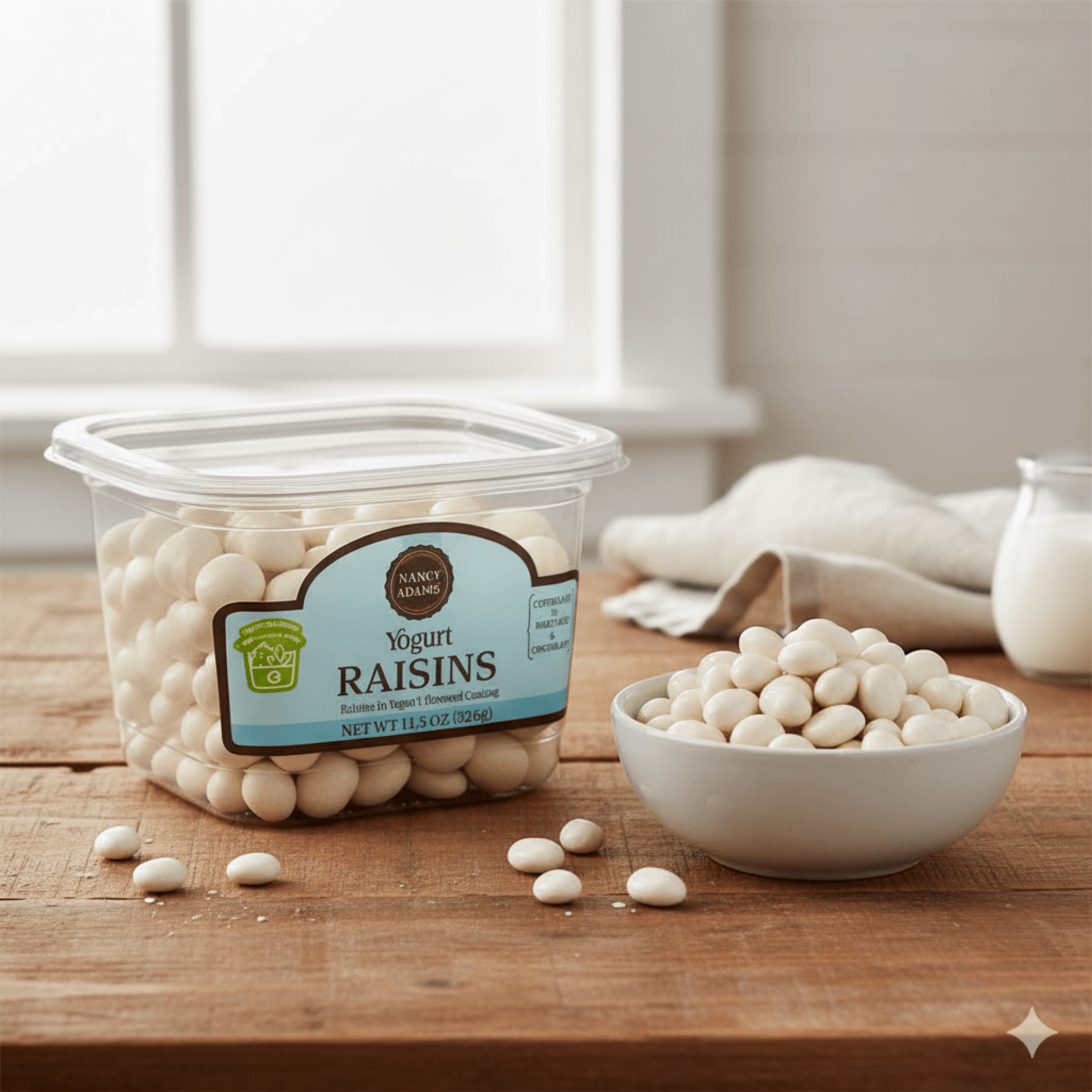 Nancy Adams Yogurt Raisins 11.5 OZ Tub - Tree Treasures